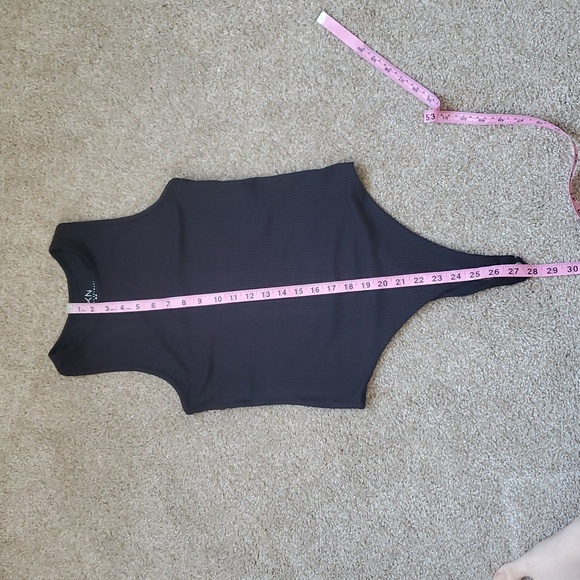 Klassy Network Racerback Ribbed Black Bramisuit - Picture 5 of 6